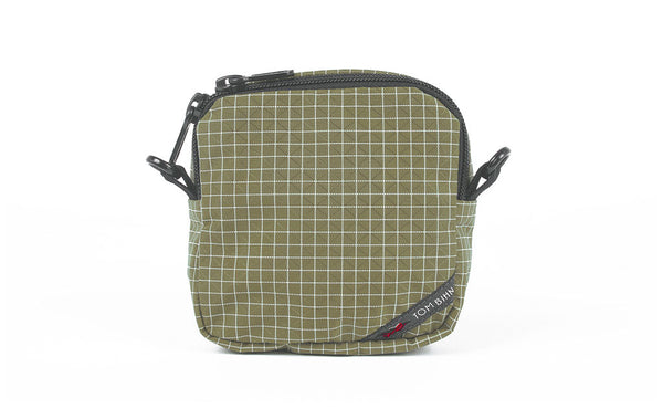Cubelet in Taiga (olive green with white grid) 200 Halcyon